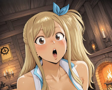 Fairy Tail Lucy Heartfilia full artwork waifu anime print #229