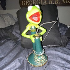Jim Henson Company Kermit the Frog Green Plastic Lamp The Muppets Collectible Jim Henson Company Kermit the Frog Green Plastic Lamp The Muppets Collectible