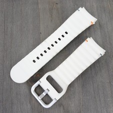 Genuine Samsung Galaxy Watch 7 6 5 4 One Click Sport Band M/L 20mm Cream