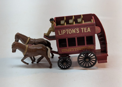 Matchbox Lesney No.12 Lipton's Tea London Horse Drawn Bus Double Decker 3 Inch