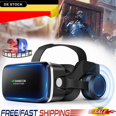 VR Brille Virtual Reality Headset 3D VR Brille, für 4-6'' iPhone & Android Handy