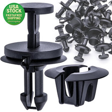 15 Sets Silverado Bumper Clips Air Dam Retainer Grommet Black Nylon