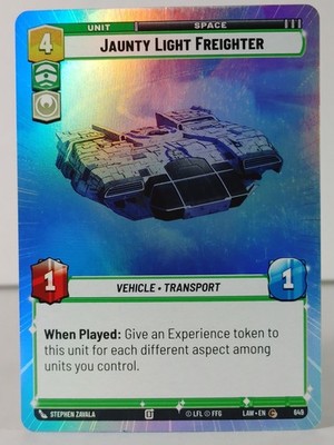 Jaunty Light Freighter - Hyperspace Foil - A Lawless Time #649 - Star Wars U -T