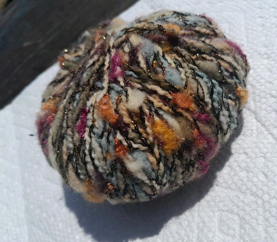 ¡Bola de alegría de hilo brillante desconocido! Lana con hilo de carne tejido. Foto 2 de 4