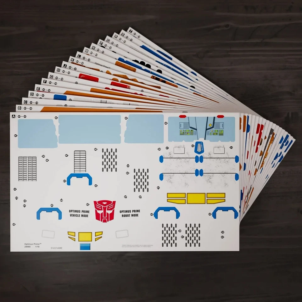 KIT ROMPECABEZAS MODELO 3D CAMIÓN AUTOBOT TRANSFORMERS OPTIMUS PRIME pantalla de construcción 4D Foto 3 de 4