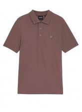 Image of Lyle & Scott Superfine Polo Shirt Tonal Plum Truffle