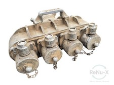 Vintage Fire Brigade 4 Way Hydrant Standpipe Manifold Knowsley Manchester Alumin