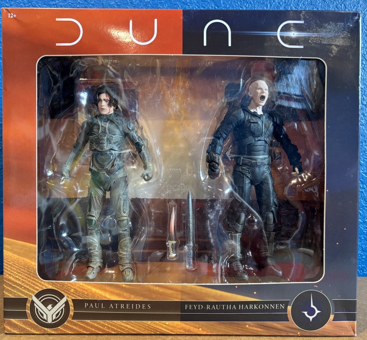 Figura de acción Dune Paul Atreides Feyd-Rautha Harkonnen paquete de 2 juguetes McFarlane