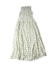 ASOS DESIGN slash neck button down dropped waist maxi dress green floral 6 New