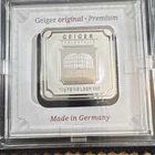 Geiger Edelmetalle 10g Silver Bar 999 Fine in assay Schloss Güldengossa