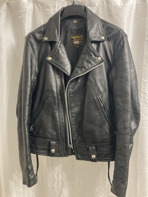 Vintage Vanson Leather Motorcycle Jacket, MK-2, Cali Hwy Patrol, Size 38, Mint