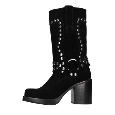JUVENILE-S OILED SUEDE Ankle Boots & Boots JEFFREY CAMPBELL Women Black Amv0
