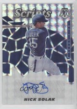 2021 Panini Mosaic Scripts Nick Solak #SCR-NS Auto 10hq