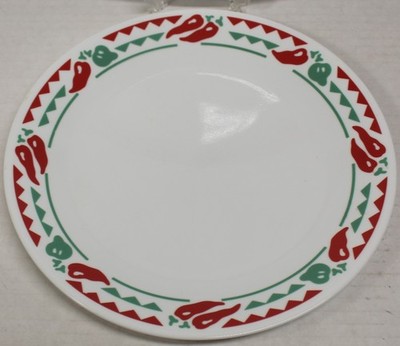 Corelle Corning ''Fiesta'' Red Hot Chili Peppers Dinner Plate Set of 2
