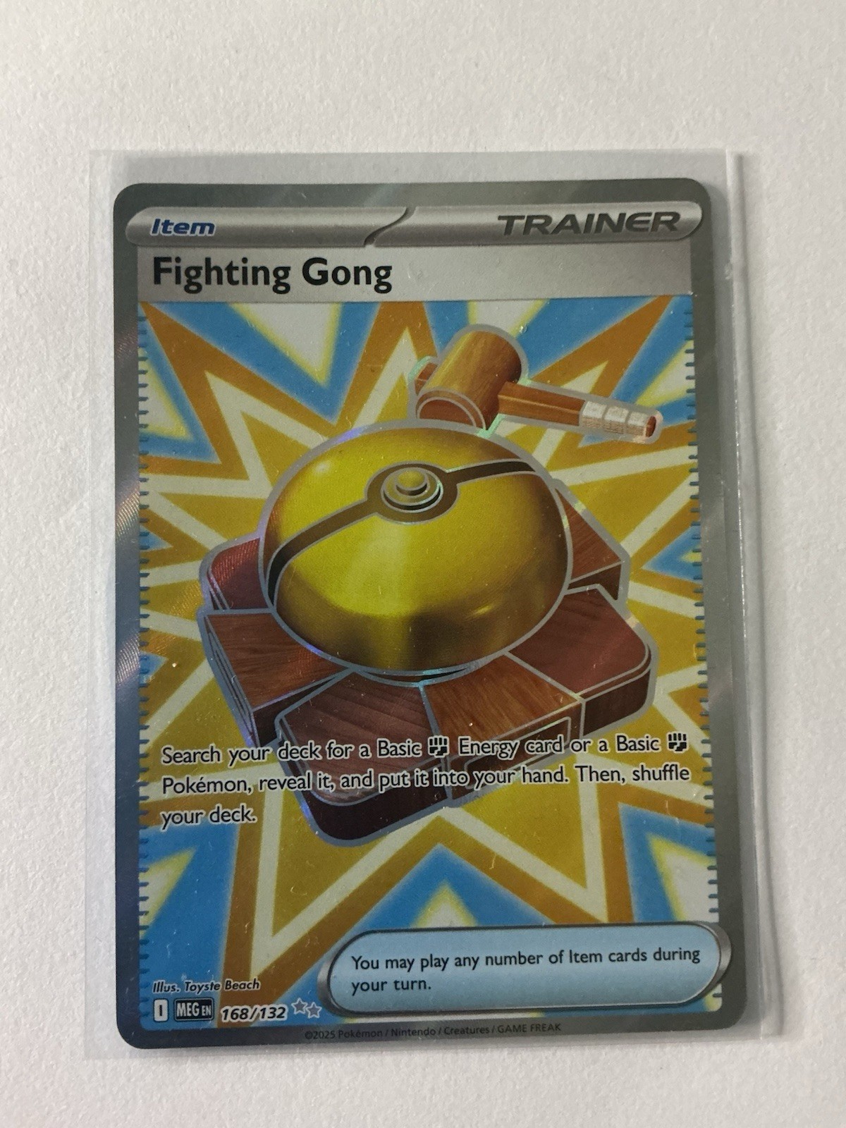 Fighting Gong 168/132 ME01: Mega Evolution - Pokemon Card - NM