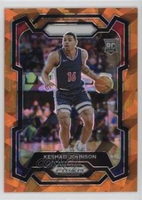 2024-25 Panini Prizm Draft Picks Orange Ice Prizm Keshad Johnson #66 1k98