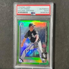 2015 Bowman Chrome #49 Tyler Danish Signed Card PSA Slabbed Auto White Sox