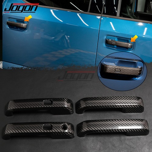 F150 2015-2020 Interior Door Handle Trim Hard Carbon Fiber Cover