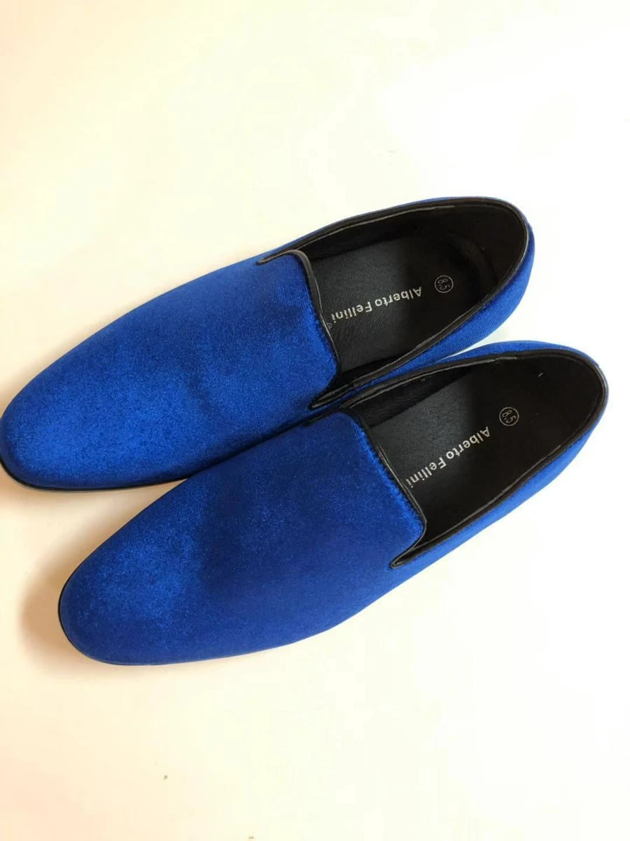 Mens Royal Blue Dress Shoes In Men display picture 3