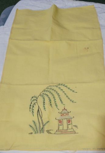 Vintage Show Towels Tea Towels Asian Inspired Mar… - image 1