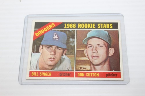 1966 Topps #288 Dodgers Rookie Stars Bill Singer Don Sutton RC