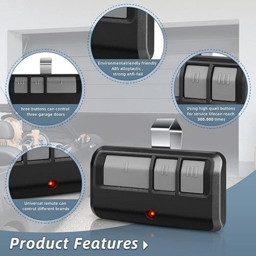 Pieza de repuesto para abridor de puertas de garaje para visera de coche de 3 botones Liftmaster 891LM - Imagen 3 de 14