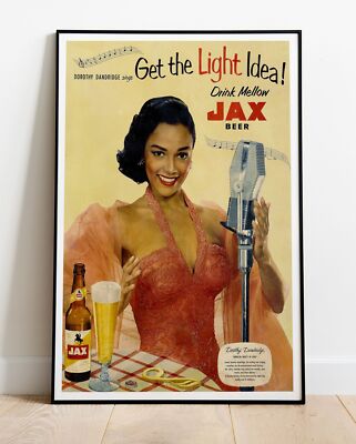 Jax Bier Vintage Werbefoto/Plakat bis 36 Zoll