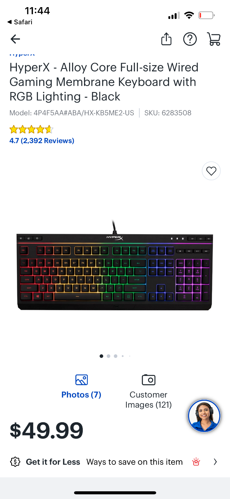 Logitech and HyperX Premium Gaming Mouse and Keyboard Combo-image