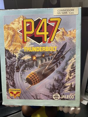  Commodore 64--P47 Thunderbolt--Spiel von Jaleco- Big Box- sehr guter Zustand- getestet-