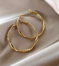 Argollas Elegantes Para Mujer Aretes De Moda Joyeria Fina Regalo Ideal Damas