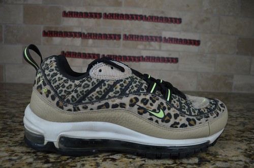 Women's Nike Air Max 98 ANIMAL PACK LEOPARD PRINT BEIGE BLACK BV1978 200  9.5 | eBay