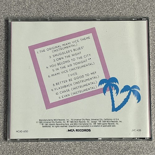 Music From The Television Series Miami Vice CD - Foto 2 di 6