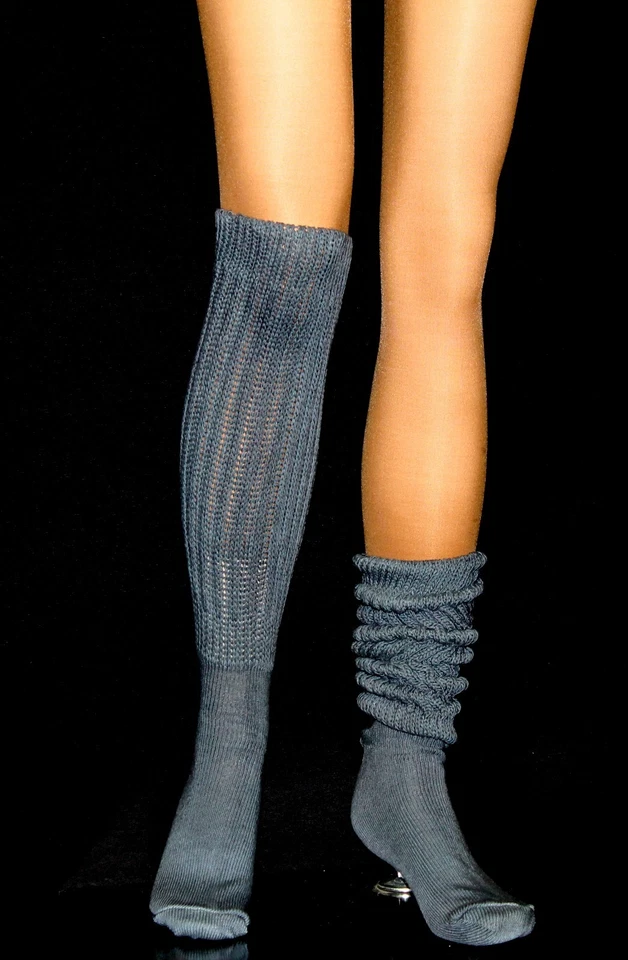 2 =1 Gris 1 Rojo Calcetines Ajustados Largos Cómodos Scrunchie Fútbol 7-10 Disfraz de Halloween  Foto 2 de 3