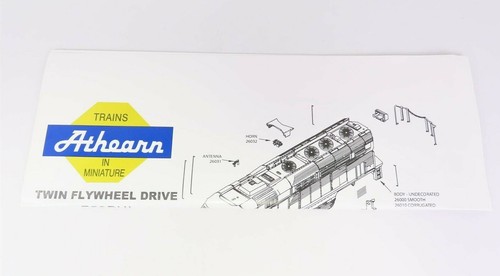 Athearn HO Scale 2618 AMT (Metropolitan Transportation Agency Montreal) F-59PHI. - Picture 9 of 12
