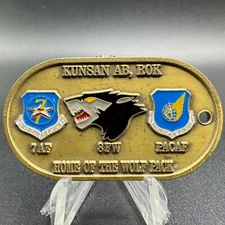Vtg USAF Kunsan Air Base ROK Korea Chief Martinez Military 7th AF Challenge Coin