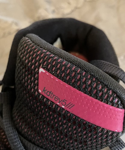 Nike KD Trey Basketball Shoes Black Pink DURANT Size 6 Youth 768870-005 Sneakers - Picture 3 of 6