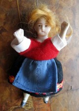 Antique bisque miniature doll - -Germany