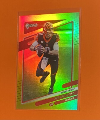 2021 Panini Donruss Joe Burrow PRESS PROOF PREMIUM Cincinnati Bengals #211 SP  