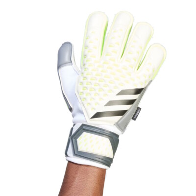 Guanti da portiere Adidas Predator Fingersave Match bianco/limone