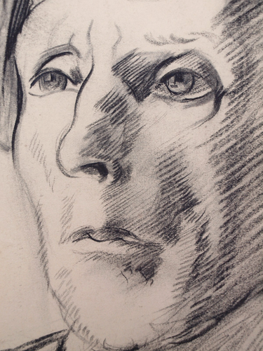 Isobel Atterbury Heath (1908-1989) Portrait drawing 'Mike' - Picture 5 of 5