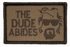 Big Lebowski The Dude Abides Patch [ Hook Backing - L8]