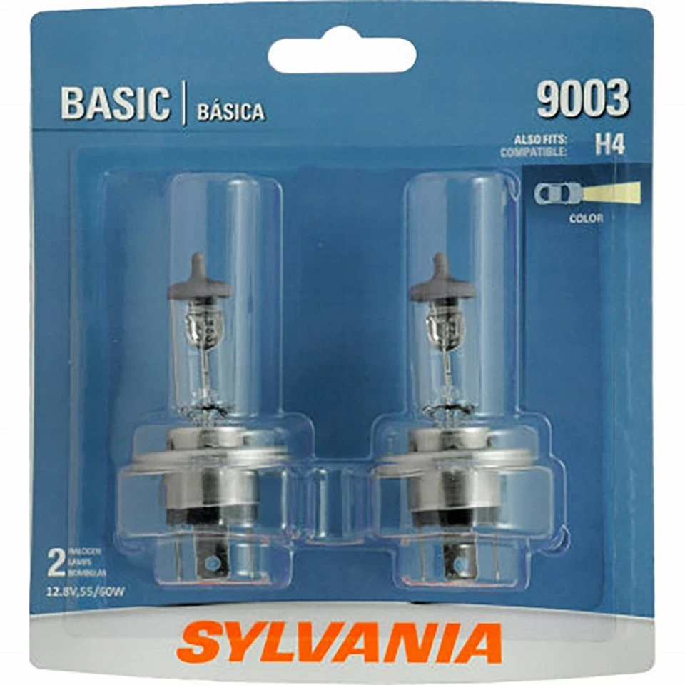 Sylvania Basic 9003 HB2 H4 60/55W Two Bulbs Head Light High Low Beam Replace DOT - Image 2 of 4