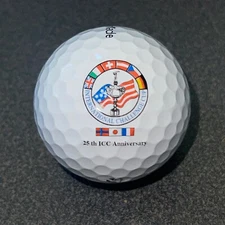 International Challenge Cup 25th ICC Logo TP5 Golf Ball F-6-11 Collectible