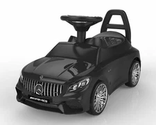 Licensed Mercedes-Benz Baby Ride On Car Walker Toy Scooter Pulling Cart, Black
