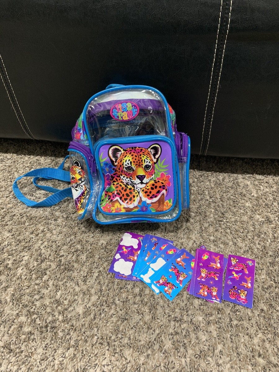 Lisa Frank Clear Cheetah Mini Backpack Extremely Rare HTF Blue | eBay