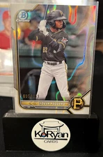 2022 Bowman Chrome #BCP-34 Liover Peguero Lava Refractor #d 95/399