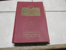 1965 CRC Standard Mathematical Tables 14th Ed College Textbook PHYSICS TRIG