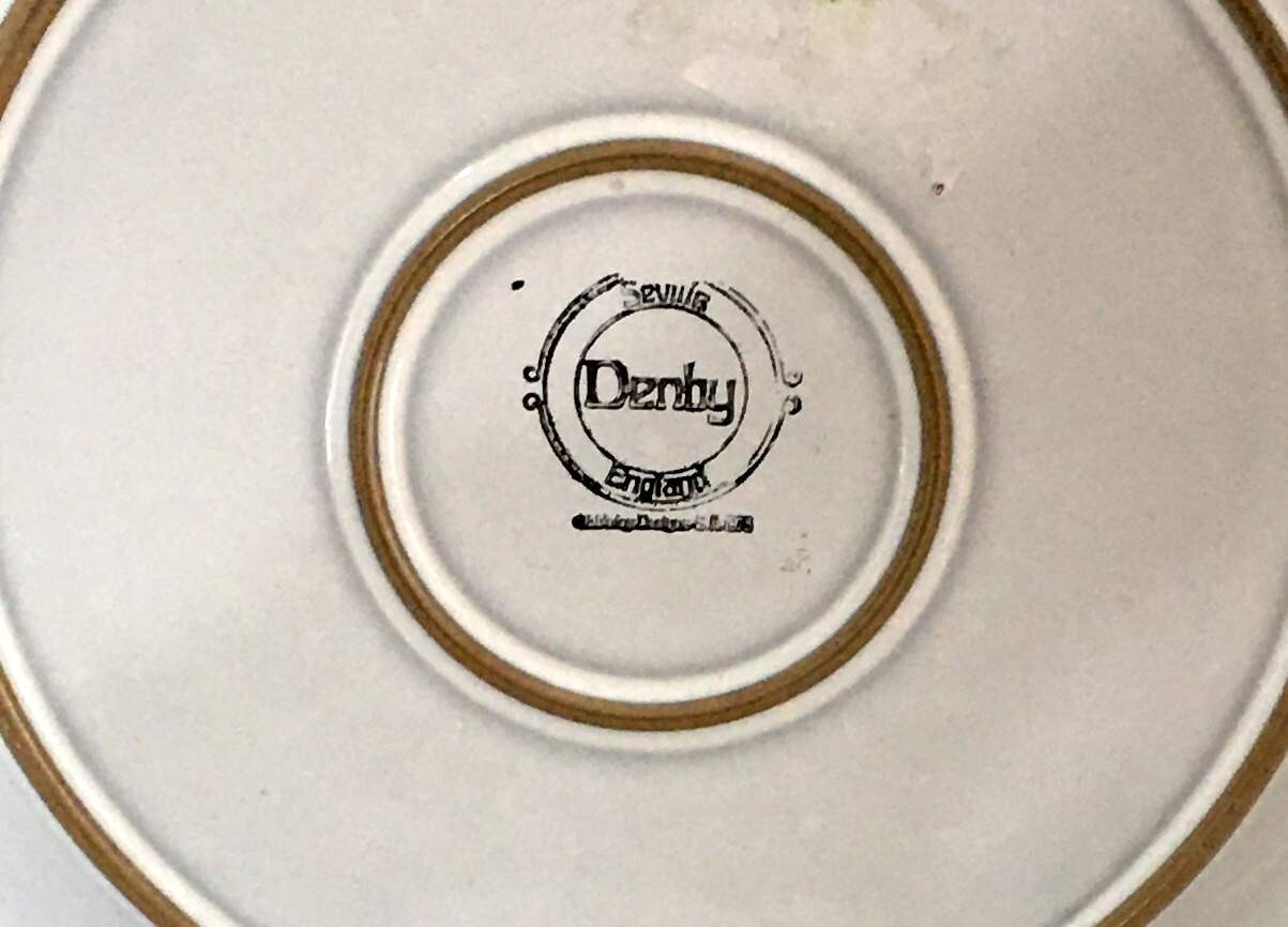 Denby England Seville Dinner Plates Set of 2 10.75" diam Stoneware