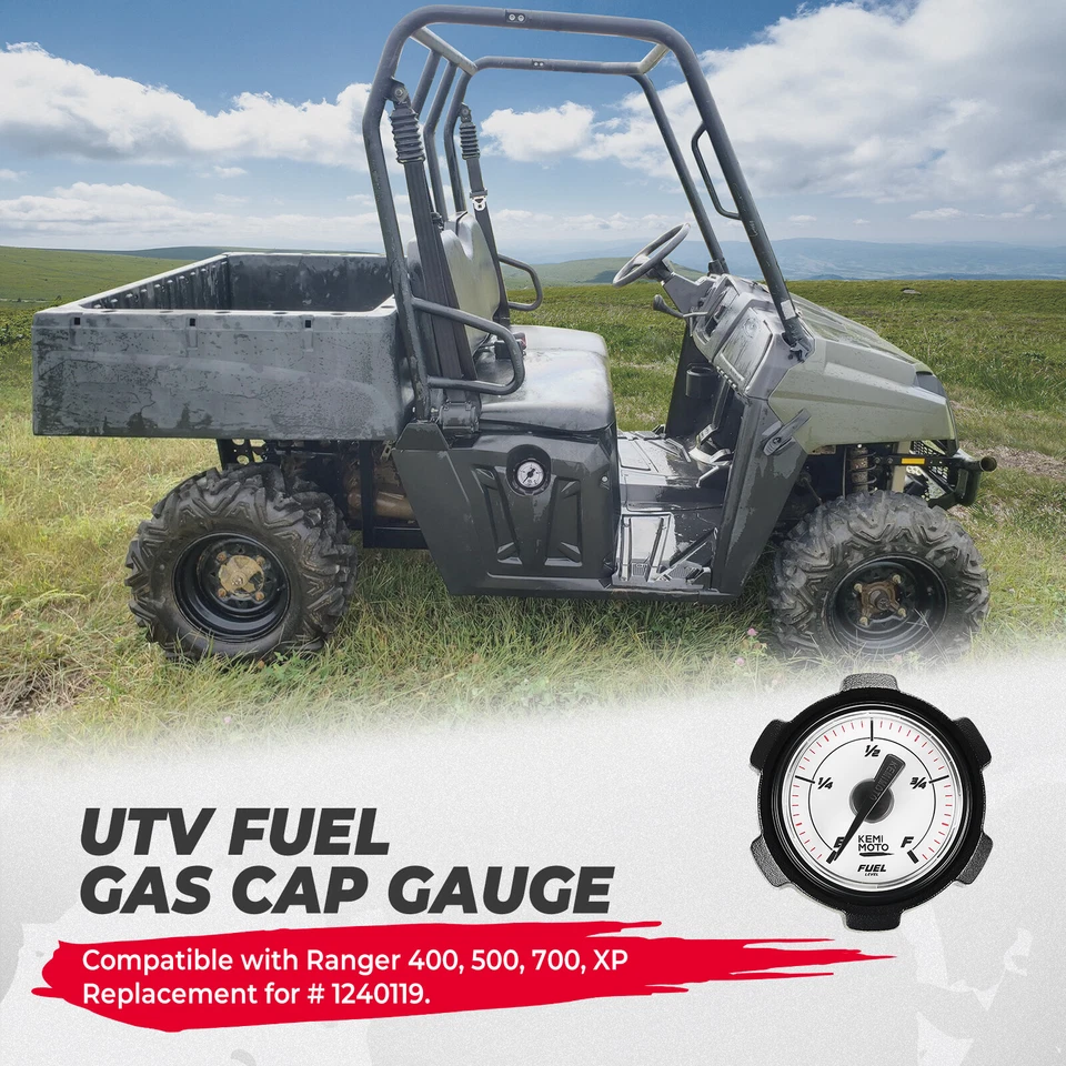 16" Para Polaris Ranger 400 500 700 Tanque de Combustible Gas Gasolina Tapón Calibre 1240119 UTV XP Foto 2 de 4