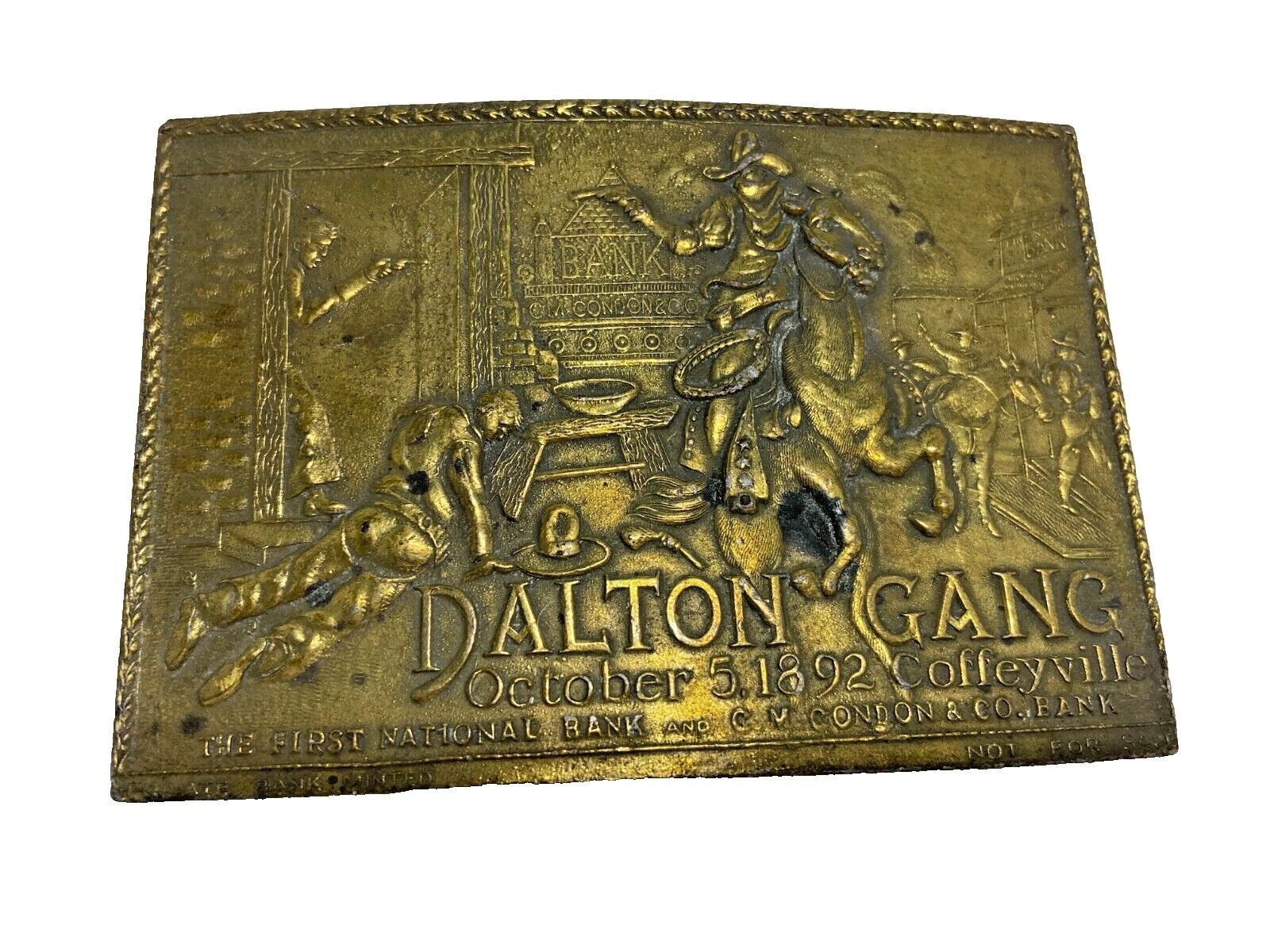 Latón Handmade Vaqueros y Viejo Oeste Hebillas Vintage